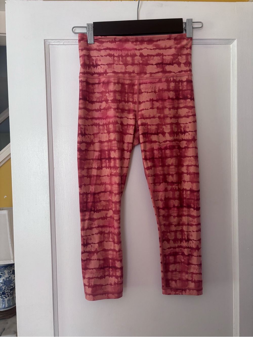 Al Pink Tie-Dye Active Leggings